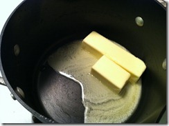 12 Tablespoons of meting butter! Everything's better with butter.