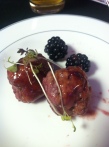 Pork and fennel meatballs with blackberry Sofie jam