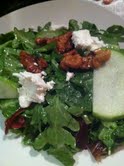 A not-so-simple salad with goat cheese from Baetje Farms.